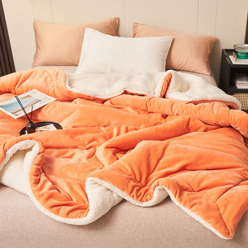 Skanto | Solid Double-Sided Velvet Cube Blanket