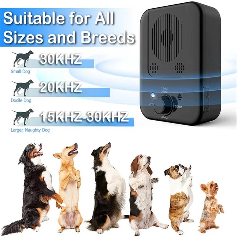 Ultrasonic device for controlling dog barking