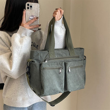 Skanto Skanto | Solid Corduroy Tote Bag