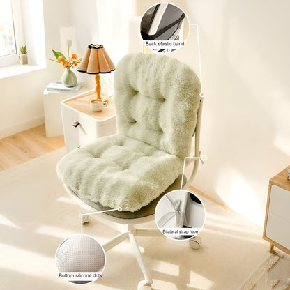 Soft faux fur seat cushion – extra thick and cozy | Perfect for armchairs and sofas