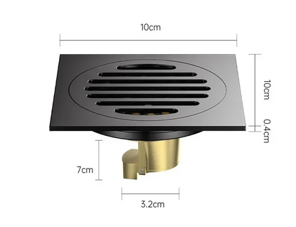 AquaShield Square Stainless Steel Floor Drain Bowlift