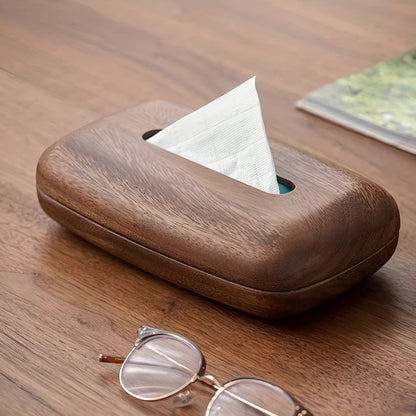 Walnut Wood Tissue Box – Elegant & Functional | Stylish Home Accessory | Skanto
