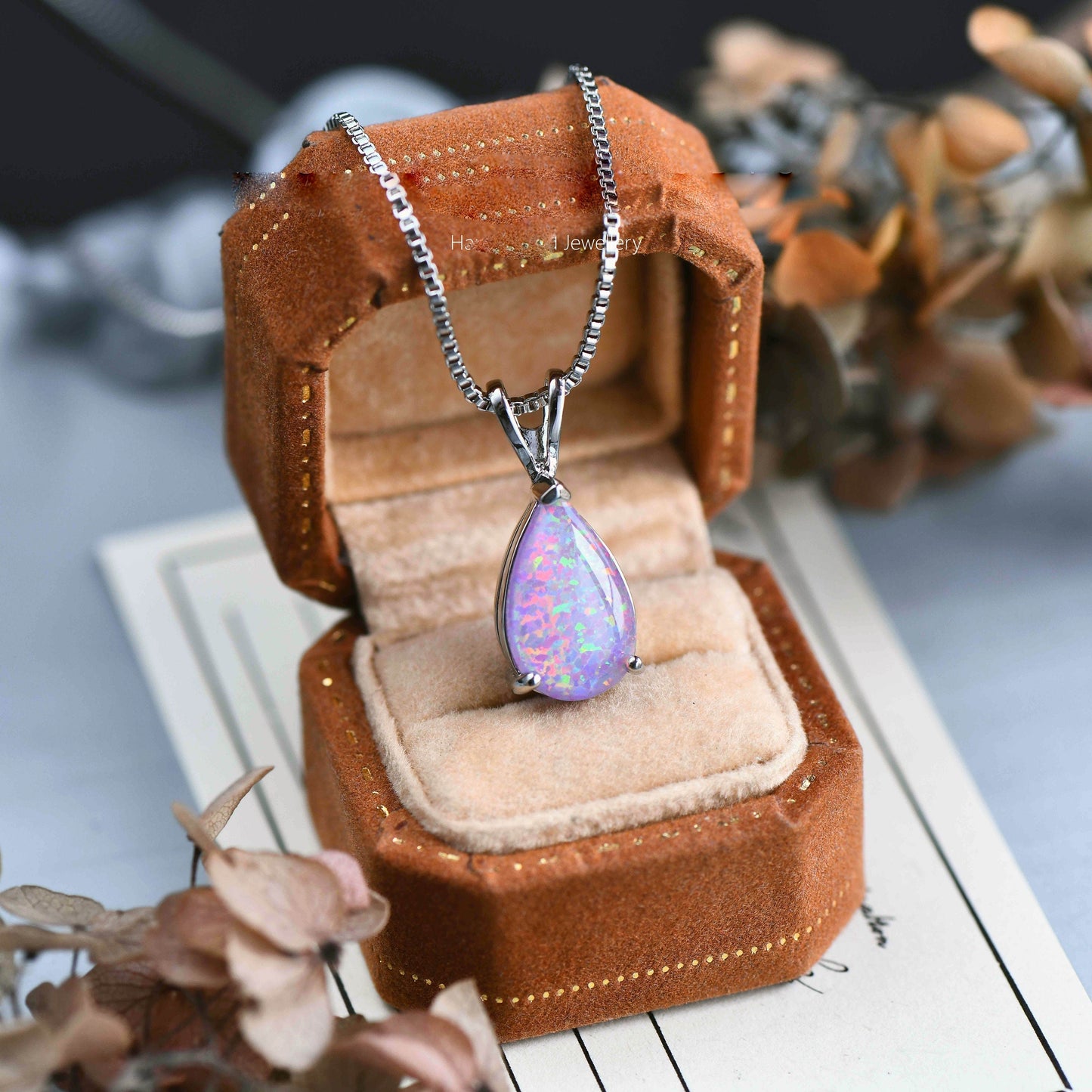 Skanto | Minimalist Drop Opal Pendant Necklace - Selina