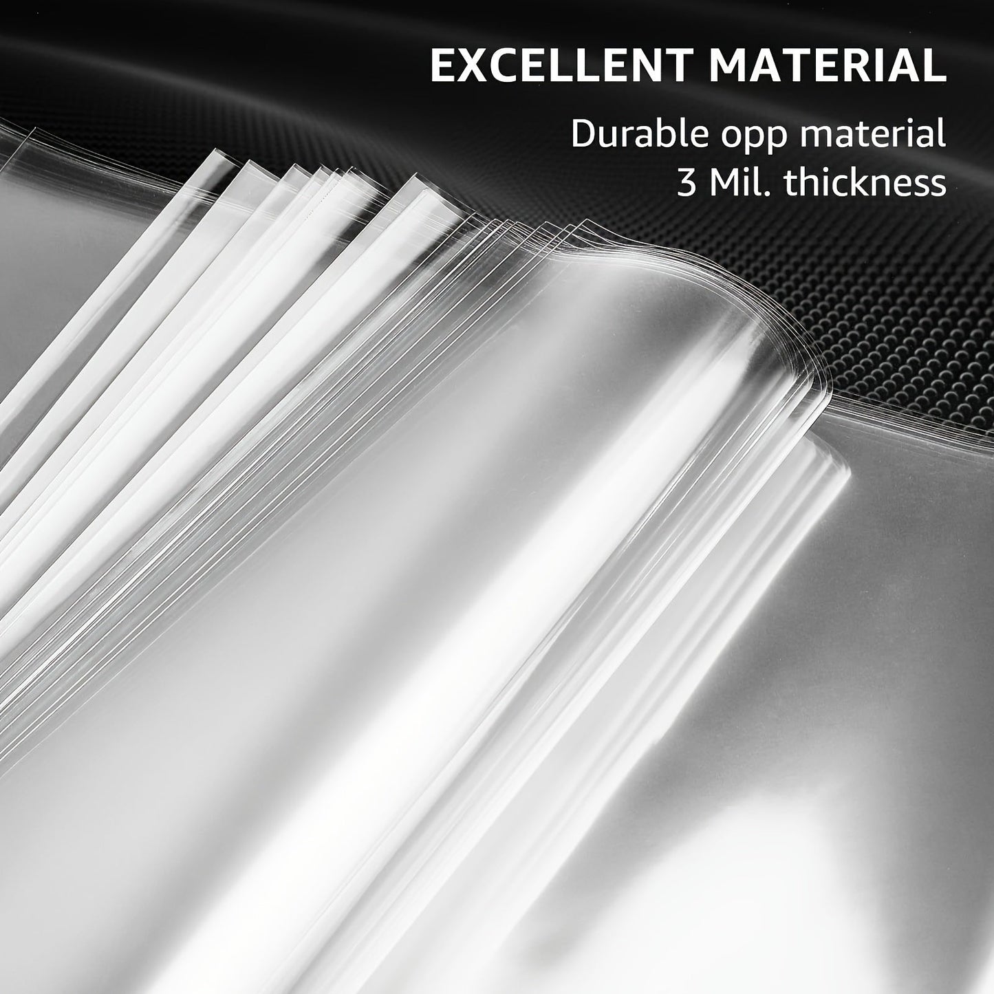Skanto | Premium Clear Vinyl Protector - 12.75" LP & Gatefold Sleeves, Durable 3mil Thickness - Ideal for Gift Wrapping