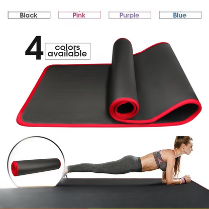 Skanto | Extra Thick 0.39 Inch Non-Slip Exercise and Yoga Mat with Carrying Strap