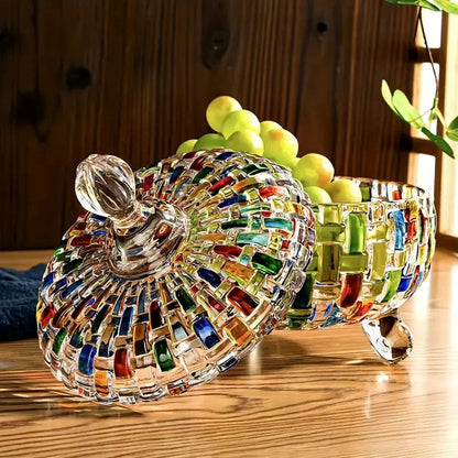 BowLift | Glass jar for candies – colorful patterns adding charm to any space