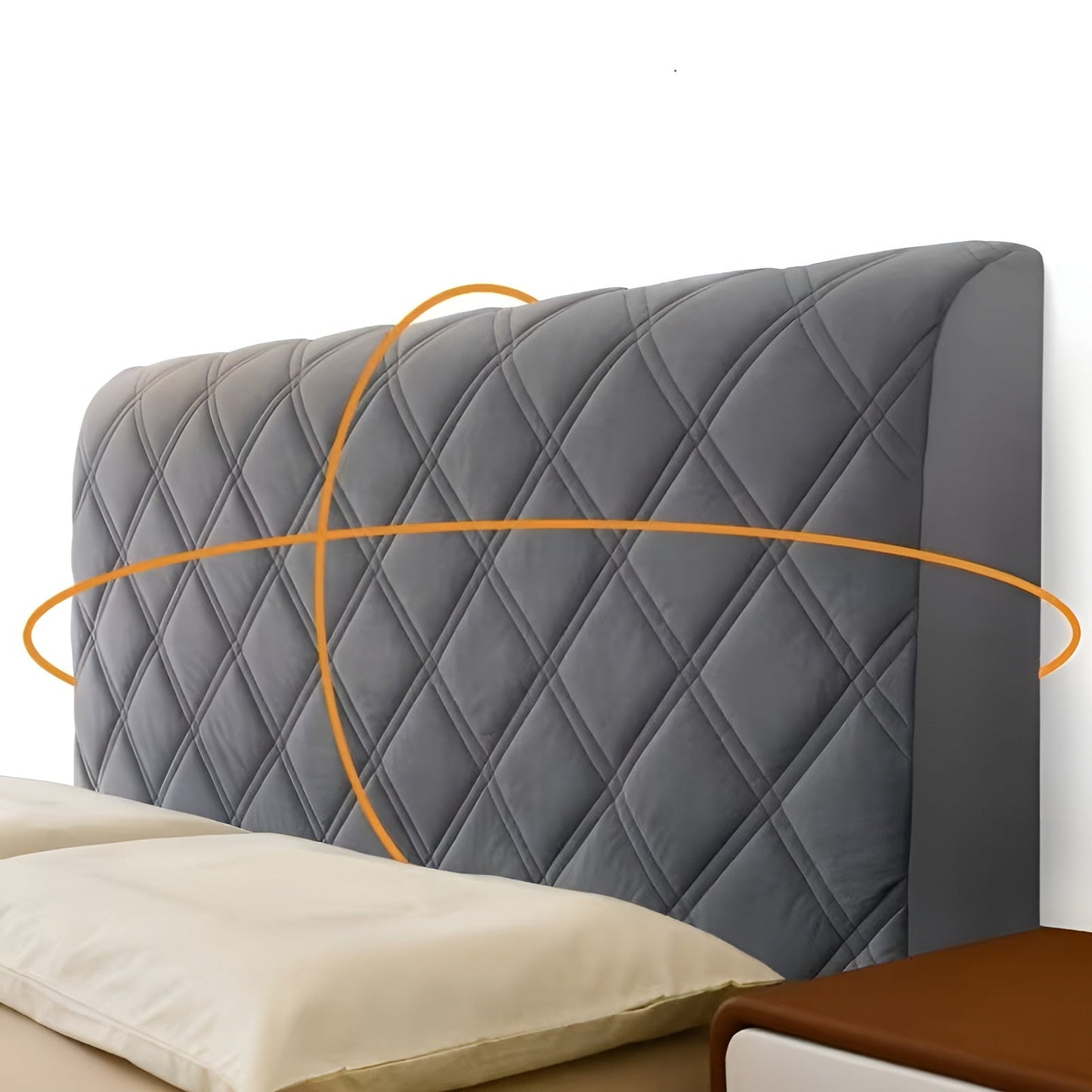 Headboard Cover Quilted – Premium Padding for More Comfort | Decorative & Protective | Bowlift