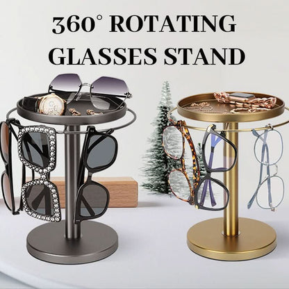 Skanto | 360° Rotating Glasses Stand for Elegant Storage
