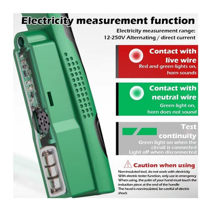Skanto | 8-in-1 Wire Stripping Tool with Built-in Voltage Detector – Cut, Twist, Test & Strip in One