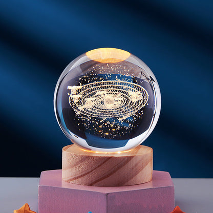 3D Crystal Ball Night Lamp