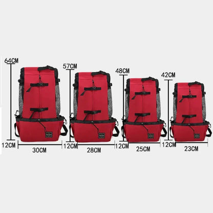 Dog Carrier Backpack with Safety Strap and Storage Pockets for 1–25 kg Dogs