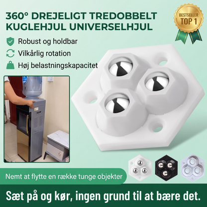 TriGlide 360° Furniture Castors with Ball Bearings | Karnz
