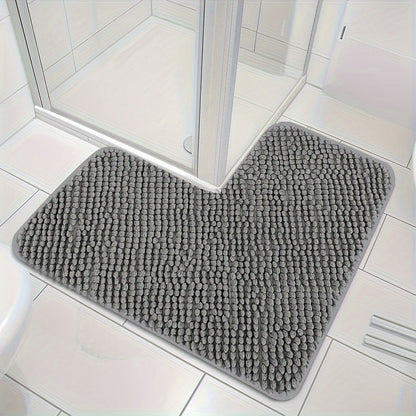 Brehn | Corner Bath Mat Lunava | L-Shape for Shower & Corner | Non-slip & Soft | 40x40x80 cm