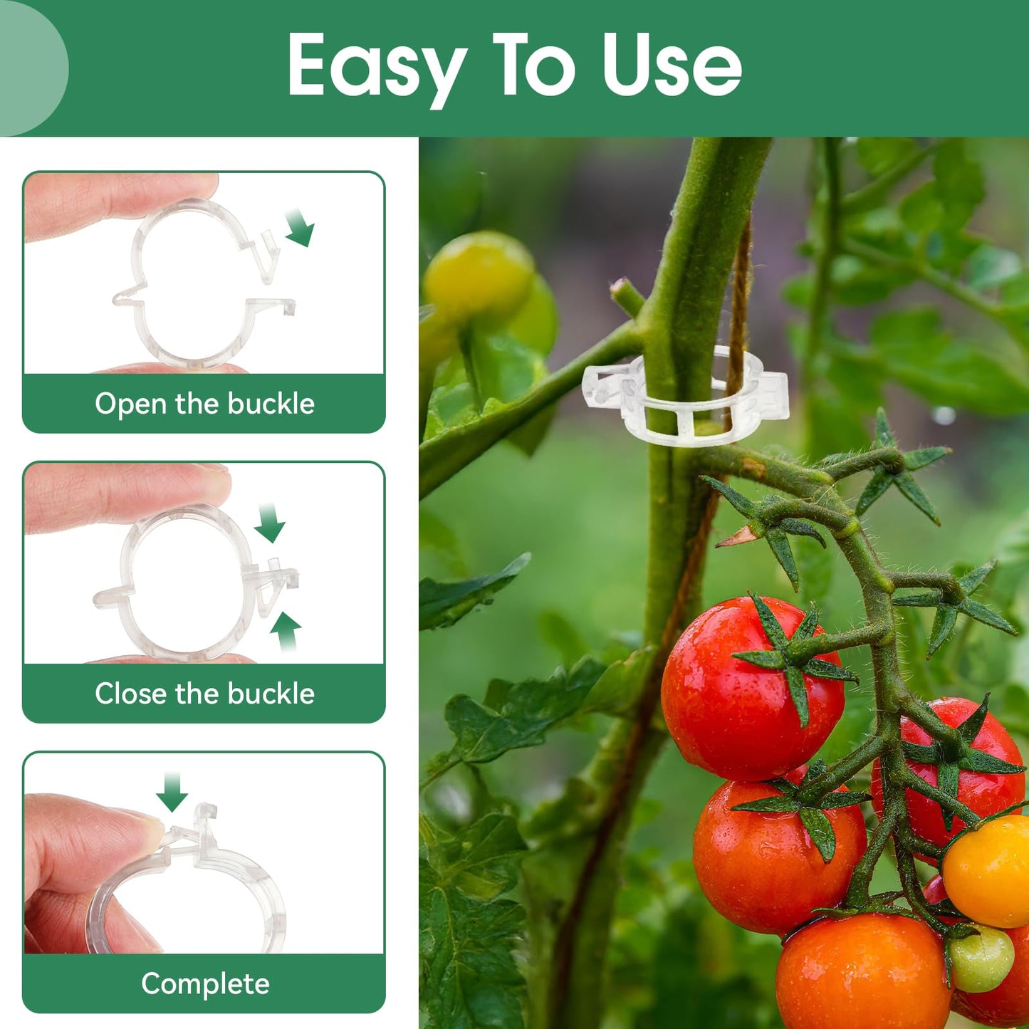 BowLift | Tomato Clips, Plastic Trellis Clips