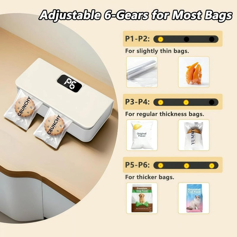 Smart Rechargeable Bag Sealer Bowlift