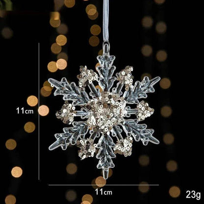 Skanto | Christmas Decorations Sequins Acrylic Transparent Pendant