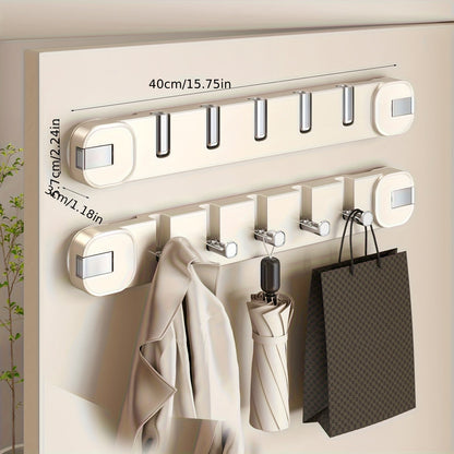 BowLift | Wall Hook Panel Without Drilling – OrganiserenPlus Hidden 5-Hook Rack