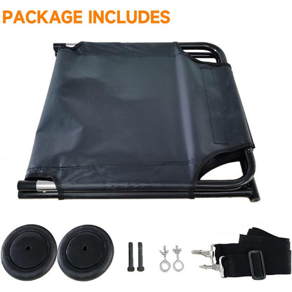 BowLift | 250lbs Capacity Animal Stretcher 48 x 26 Inch Dog Stretcher Pet Trolley with Noiseless Wheels