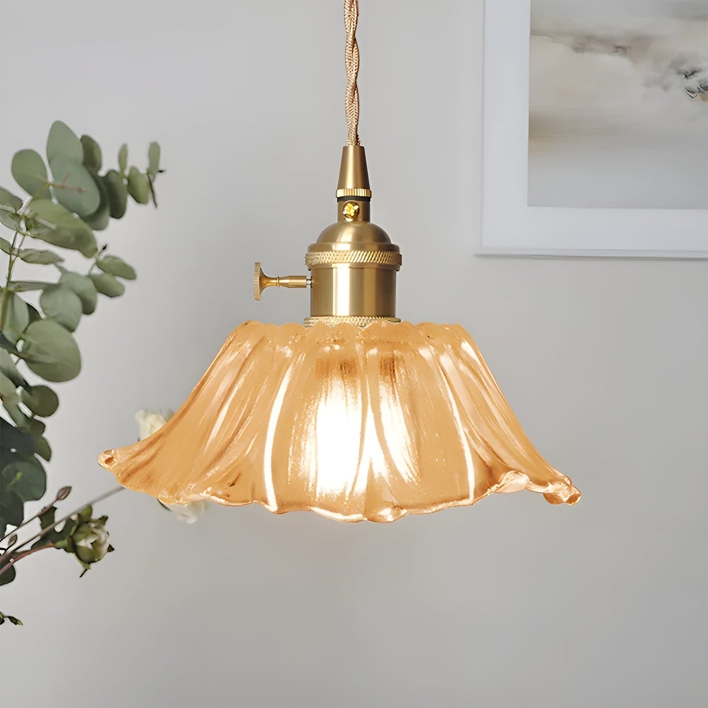 Pendant Lamp with Floral Motif – Warm Light & Stylish Design | For Your Home | Karnz