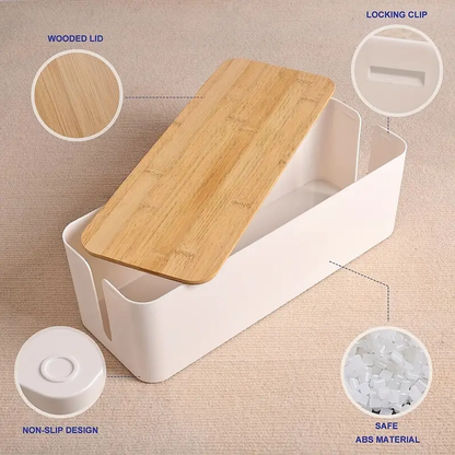 BowLift | Wire Organizer Box for Tidy Cable Management