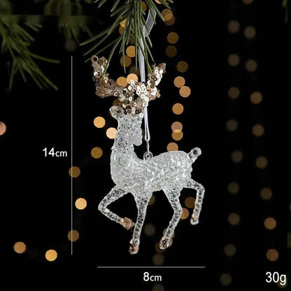 Skanto | Christmas Decorations Sequins Acrylic Transparent Pendant