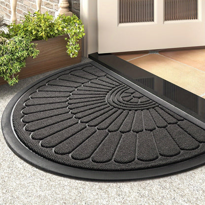 Semi-circular rubber doormat – Durable and non-slip for indoor and outdoor use | Bowlift