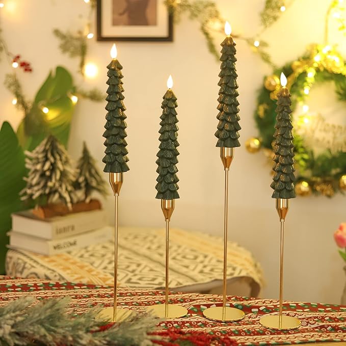 Skanto | Flameless LED Candles with Remote Control – Realistic 3D Flame Model LumaGlow