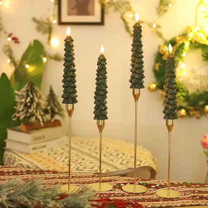 Skanto | Flameless LED Candles with Remote Control – Realistic 3D Flame Model LumaGlow