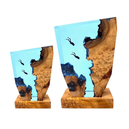 Resin Wave LED Lamp Karnz