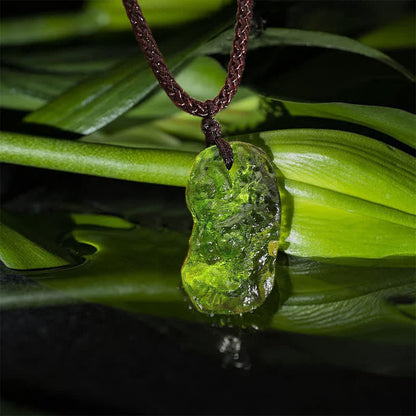 Skanto | Purification Green Moldavite Necklace - Alina