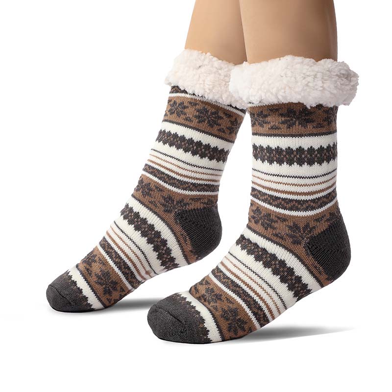 Skanto | Snowflake Ultra-Thick Cashmere Slipper House Socks