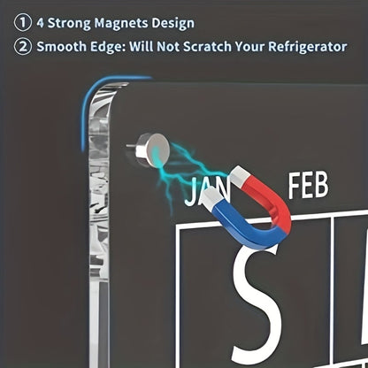 Skanto | Magnetic Fridge Planner [Permanently Reusable]