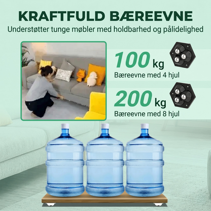 TriGlide 360° Furniture Castors with Ball Bearings | Karnz