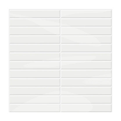 Skanto | Self-Adhesive 3D DIY Kit Kat Tiles in Glossy White
