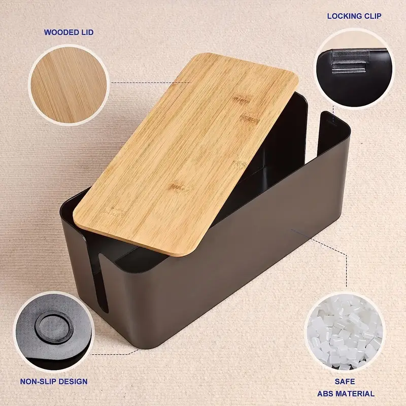 BowLift | Wire Organizer Box for Tidy Cable Management