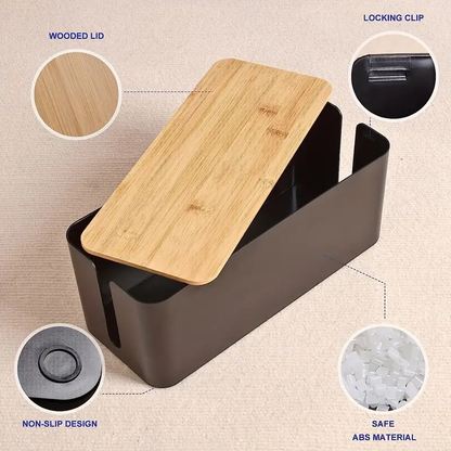 BowLift | Wire Organizer Box for Tidy Cable Management