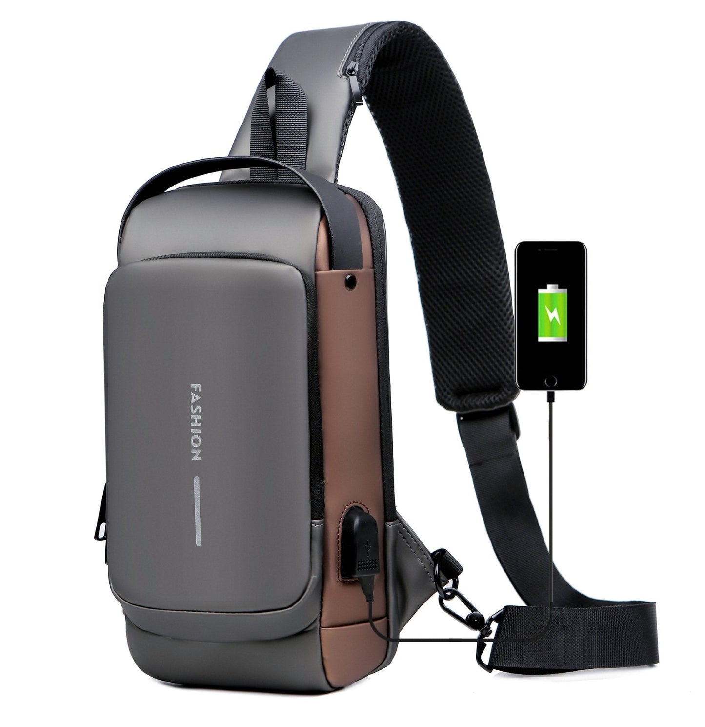 BowLift | Anti-Theft Crossbody Bag | Landy Carry Without Worry | Waterproof Oxford | USB Charging Port | Unisex Travel Pack