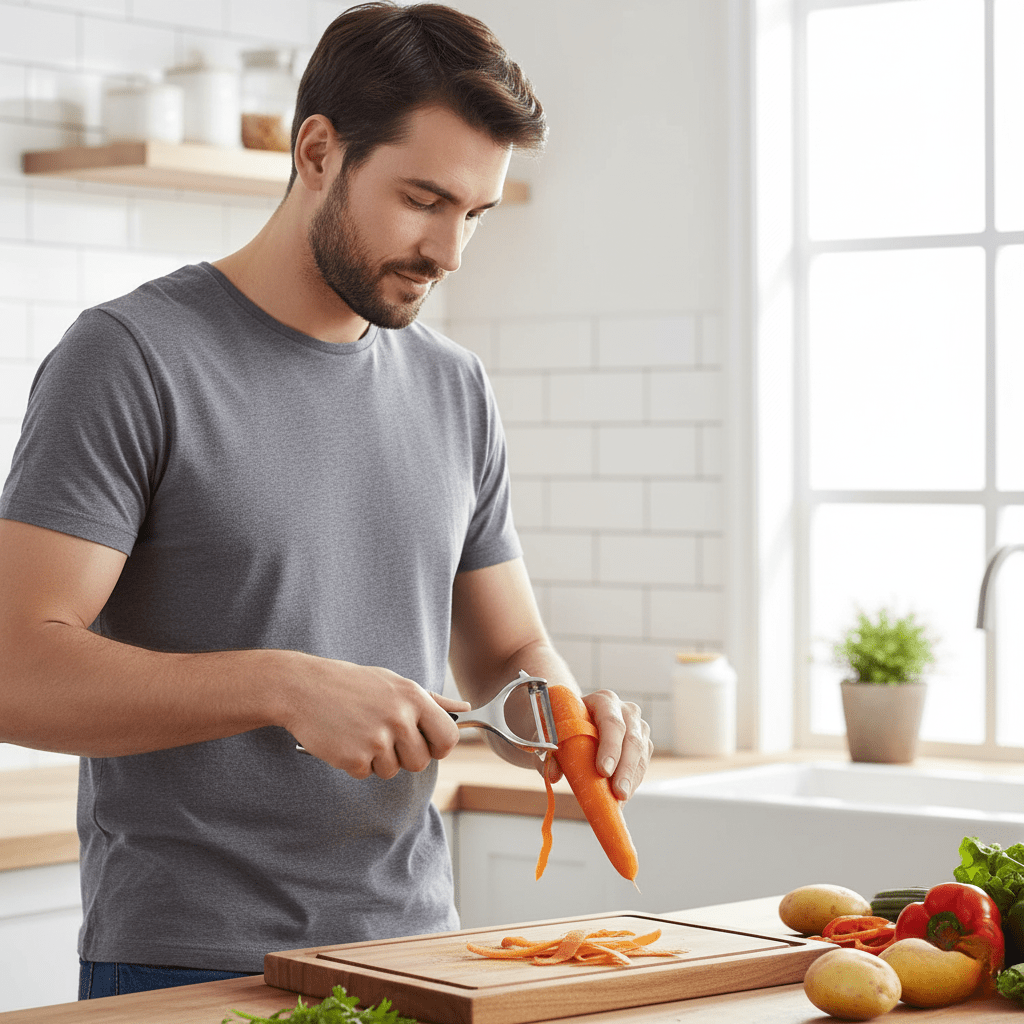Skanto | High-Quality Stainless Steel Vegetable Peeler for Kitchen and Everyday Use