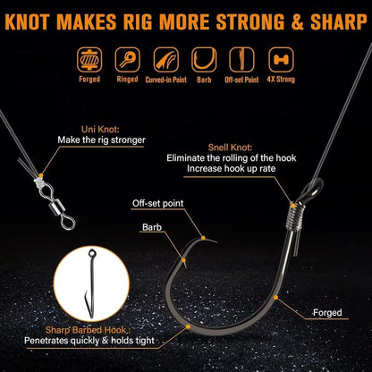 BowLift | Pre-Rigged Catfish Float Rigs with Rattle Beads