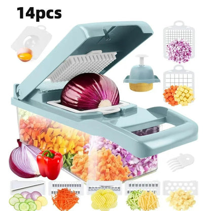 SliceMaster - 14-piece multifunctional vegetable slicer set Bowlift