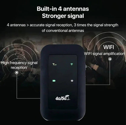 Kalsten | Portable 5G WiFi Router – High-Speed Mobile Wireless Internet Hotspot