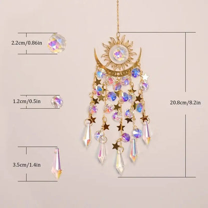Skanto | Crystal Suncatcher, Indoor & Outdoor Decoration for Windows, Bedroom, Patio & Garden