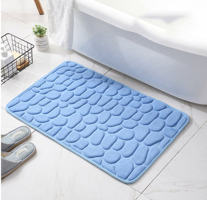 Skanto | Coated Bath Mat with Stone Texture