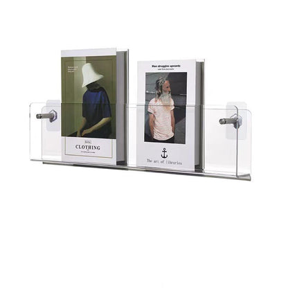 Acrylic Transparent Display Rack Wall-Hanging Bookshelf Wall Storage Shelf