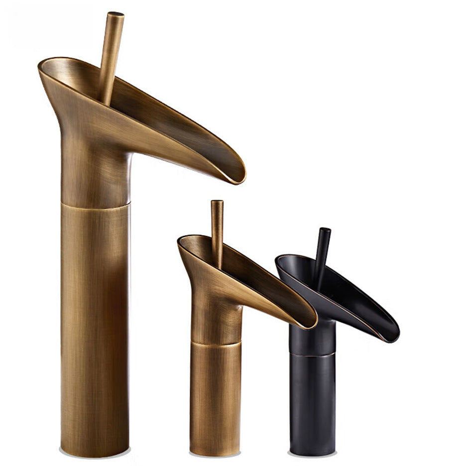 Copper single cold outdoor anti-freeze cold and hot antique faucet