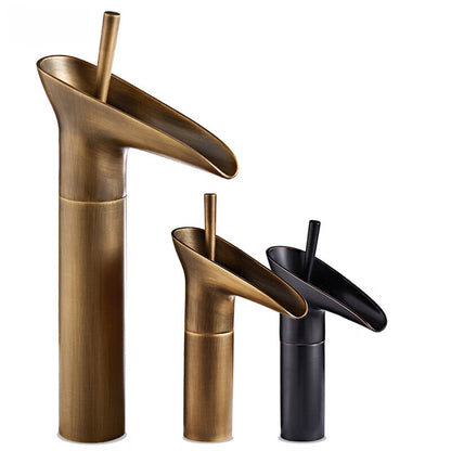 Copper single cold outdoor anti-freeze cold and hot antique faucet