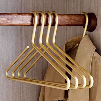 Space Aluminum Alloy Clothes Hanger Solid Matte Gold Clothes Hanger