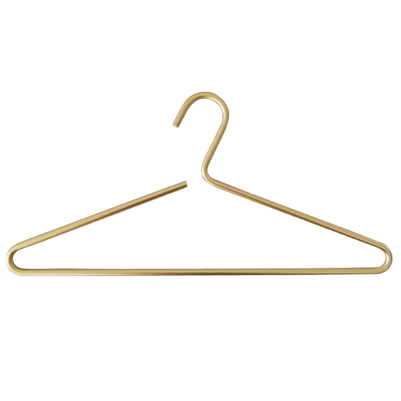 Space Aluminum Alloy Clothes Hanger Solid Matte Gold Clothes Hanger