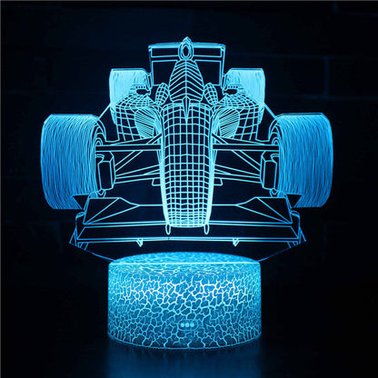 Sports car series 3d night light LED stereo light illusion lamp USB bedside table lamp modeling lamp dimming