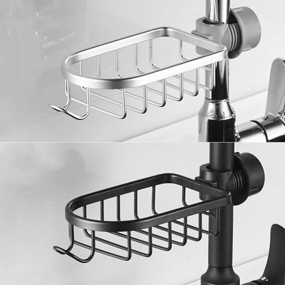 Kitchen Faucet Storage Rack Punch-free Pool Sponge Drain Rack Household Sink Rag Soap Storage Rack